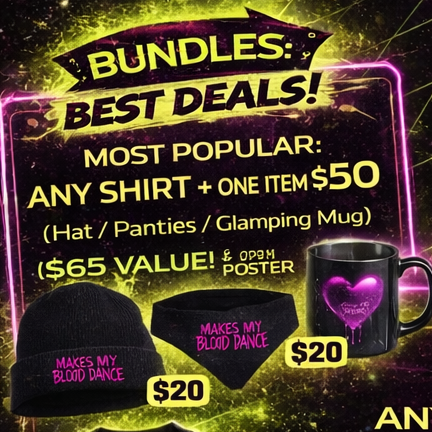 BACKSTAGE ACCESS: Vinyl + Any Shirt + One Item