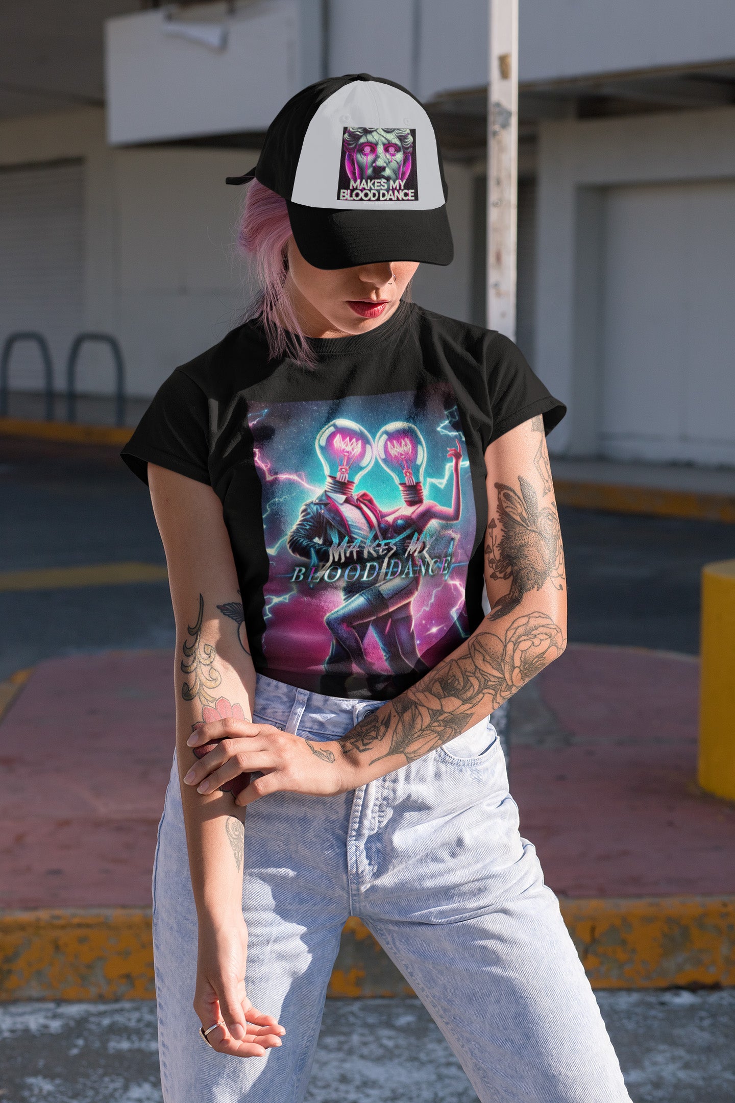 MMBD Black & White Trucker Hat