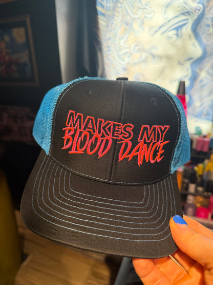 MMBD Blue Mesh & Black Cap Trucker Hat