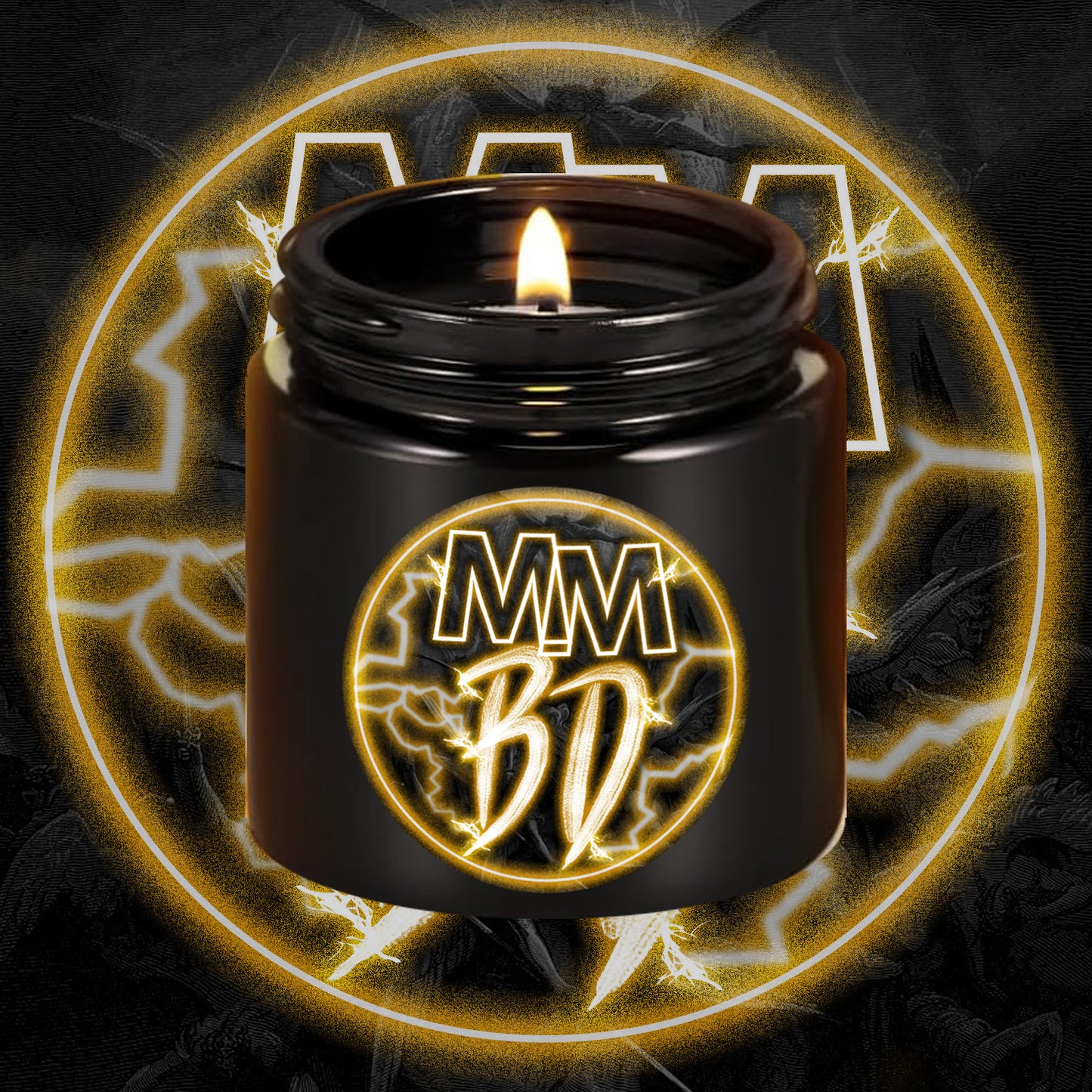 MMBD Logo Black Scented Candle