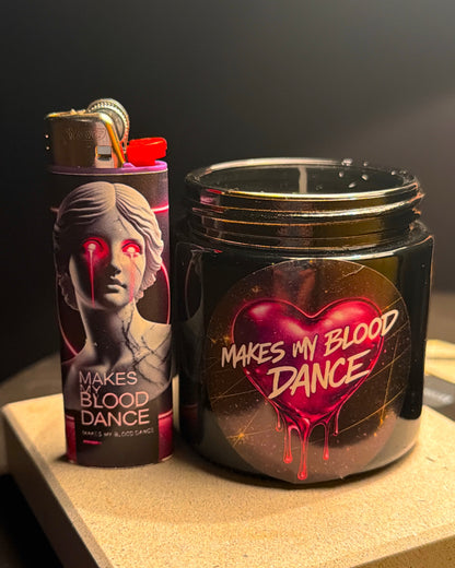 MMBD Logo Black Scented Candle + Lighter Combo