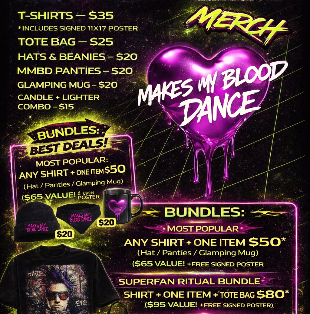 SUPERFAN RITUAL BUNDLE:  Any Shirt + One Item + Tote Bag + Poster