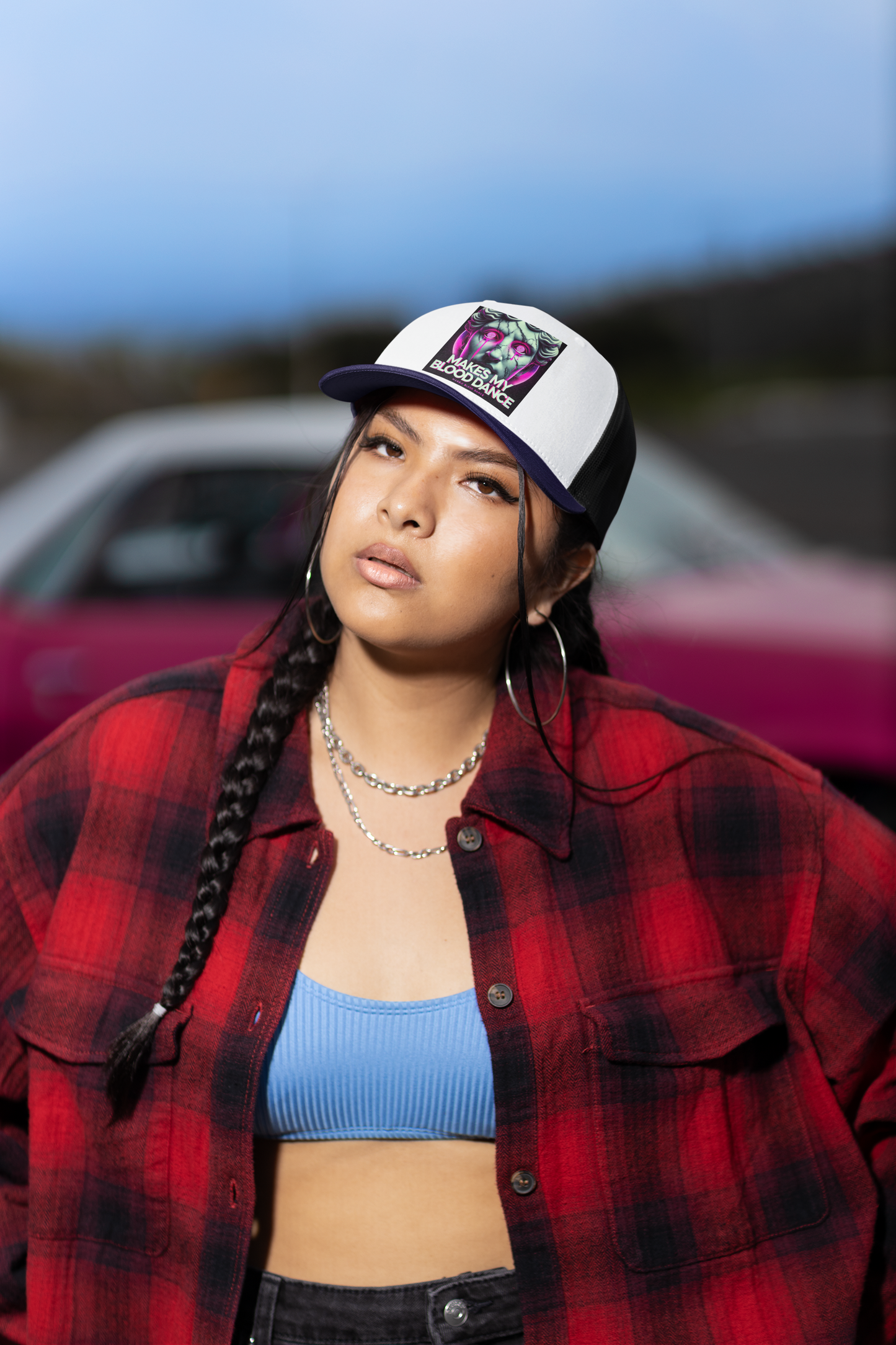MMBD Black & White Trucker Hat
